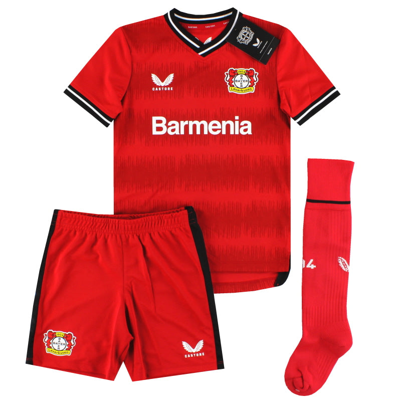 2022-23 Bayer Leverkusen Castore Komplettes Heimtrikot-Set *BNIB* Jugend
