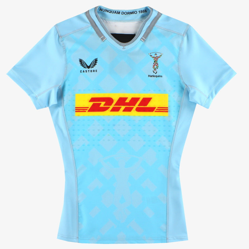 2022-23 Harlequins Castore Player Issue Pre Match Shirt *Wie neu* XL
