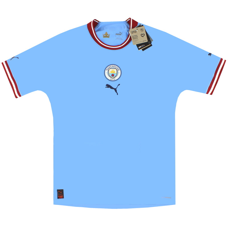 2022-23 Manchester City Puma Player Issue Heimtrikot *m/Etiketten*