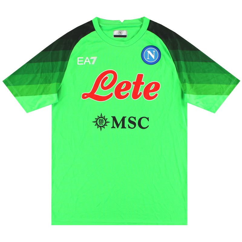 2022-23 Napoli EA7 European Torwarttrikot *Neuwertig* XL