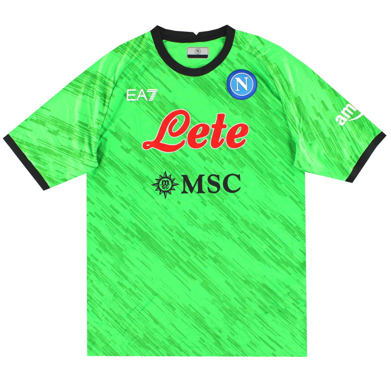 2022-23 Napoli EA7 Torwarttrikot *Neuwertig* S