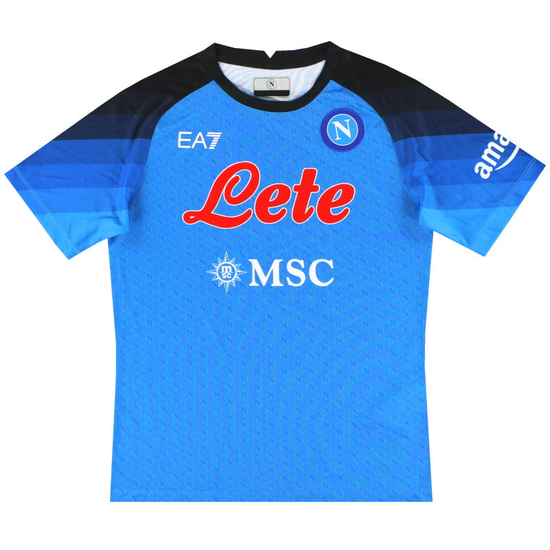 2022-23 Neapel EA7 Heimtrikot *Neuwertig* Jugend