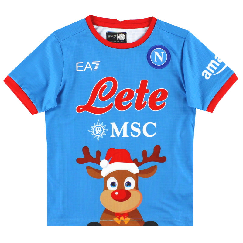 2022-23 Napoli EA7 „Special Edition“ Weihnachts-Trikot *Neuwertig* Jugend