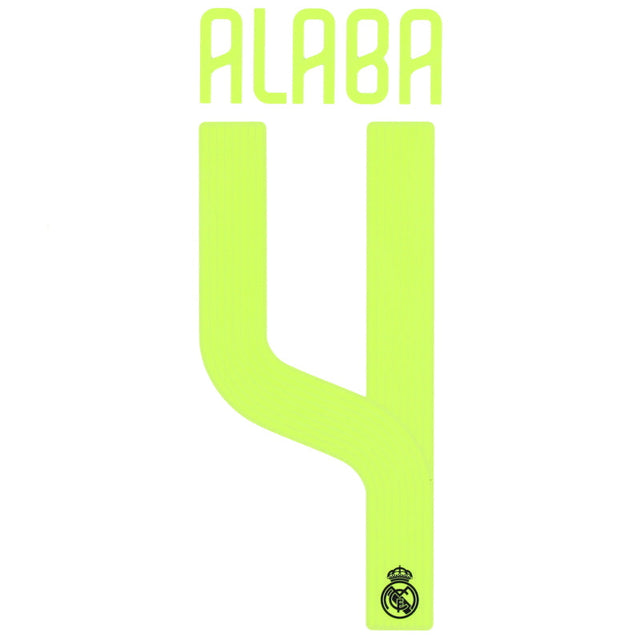 2022-23 Real Madrid Alaba #4 CL Third Name Set *BNIB* L