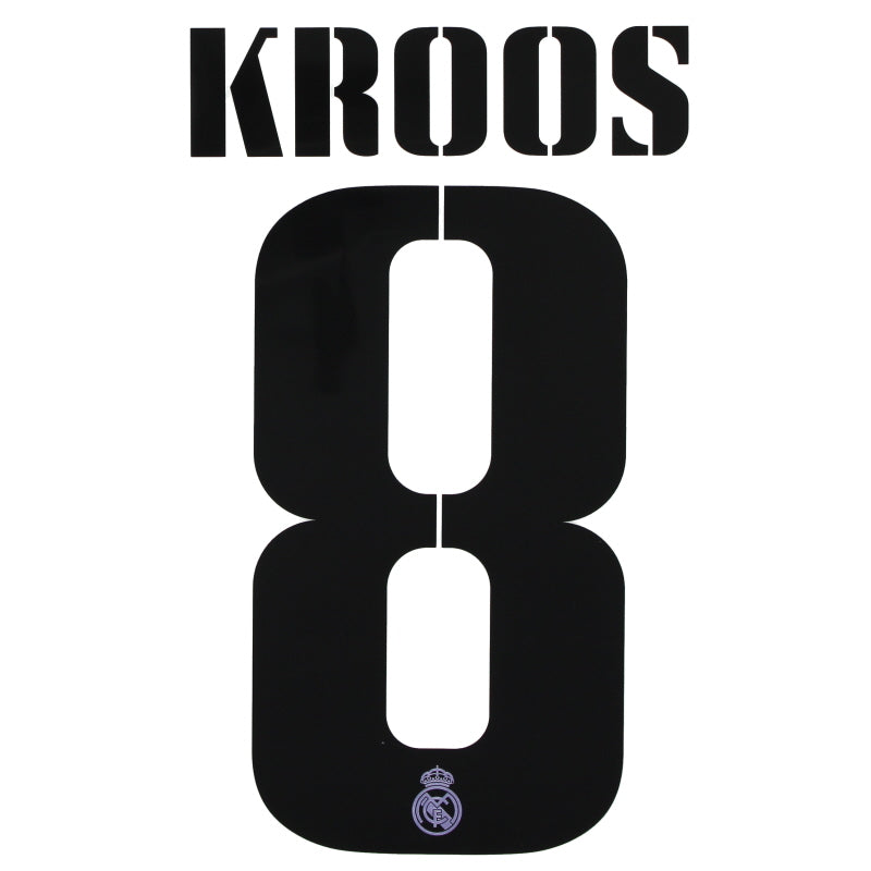 2022-23 Real Madrid Kroos #8 CL Home Name Set *OVP* L
