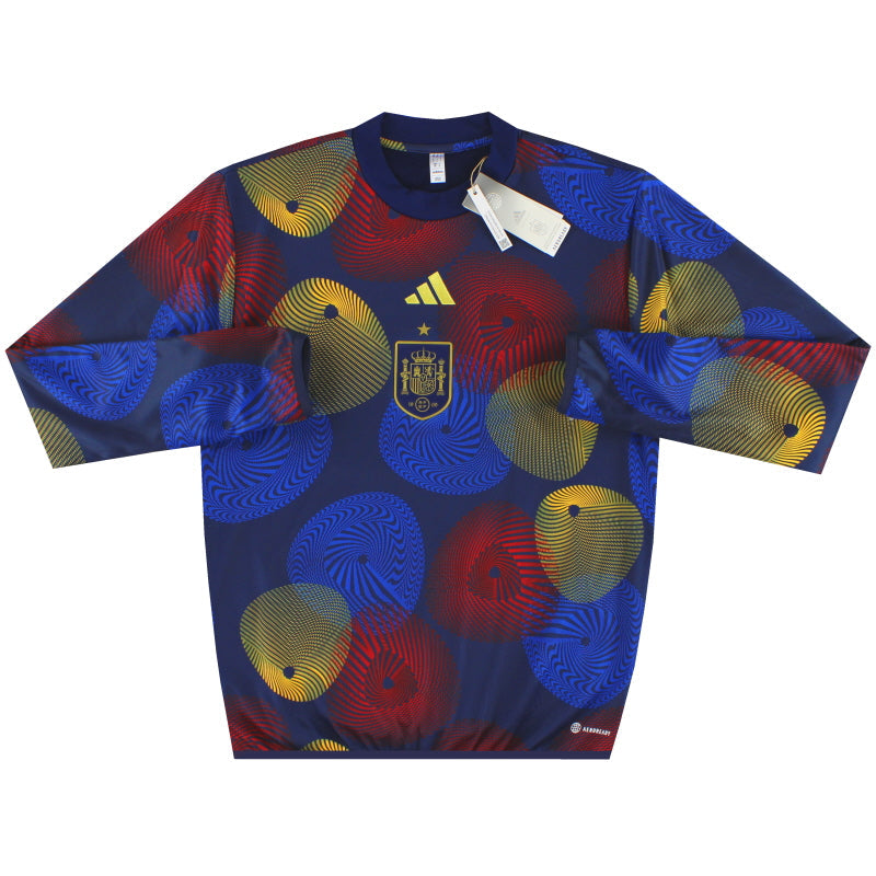 2022-23 Spanien adidas Pre-Match Aufwärm-Oberteil *m/Etiketten* S