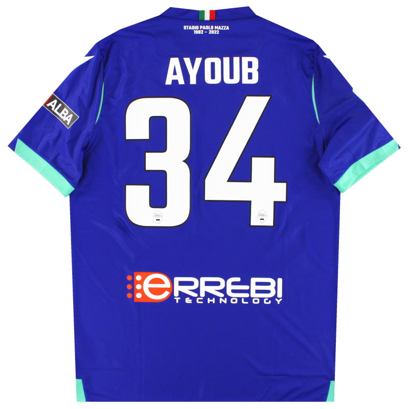2022-23 SPAL Macron Spielerversion Drittes Trikot Ayoub #34 *Neuwertig* L