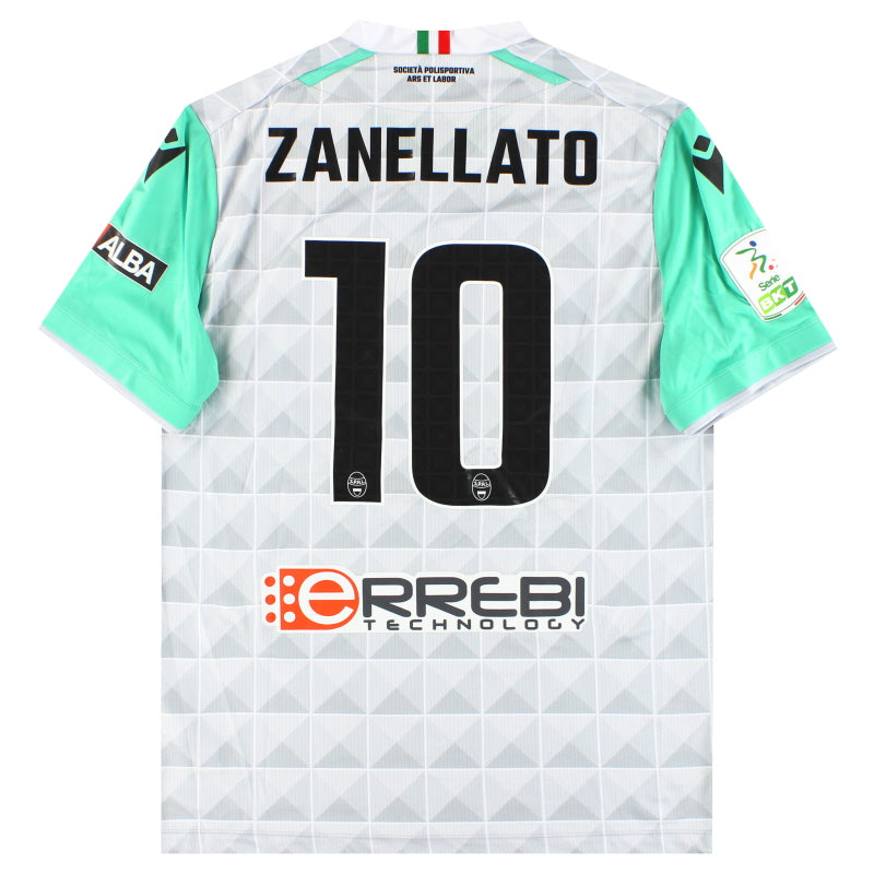 2022-23 SPAL Macron Spieler-Auswärts-Trikot Zanellato #10 *Neuwertig* XL