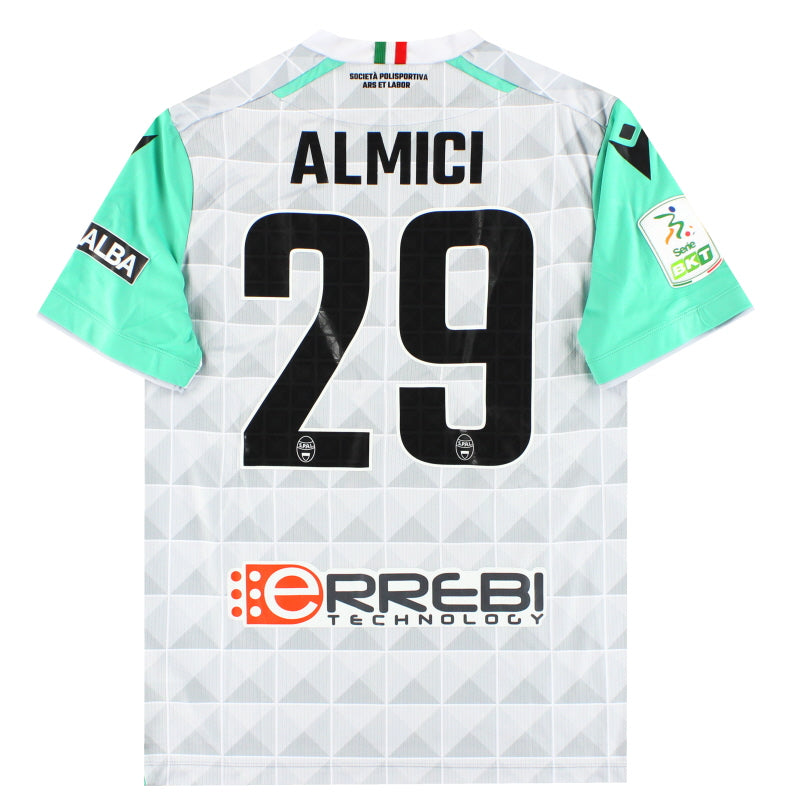 2022-23 SPAL Macron Spieler-Ausgabe Auswärtstrikot Almici #29 *Neuwertig* M