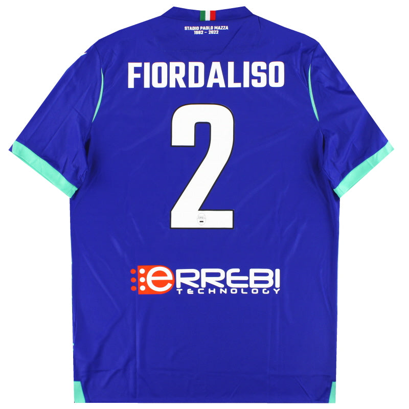 2022-23 SPAL Macron Spieler-Ausgabe Drittes Trikot Fiordaliso #2 *Neuwertig* XL