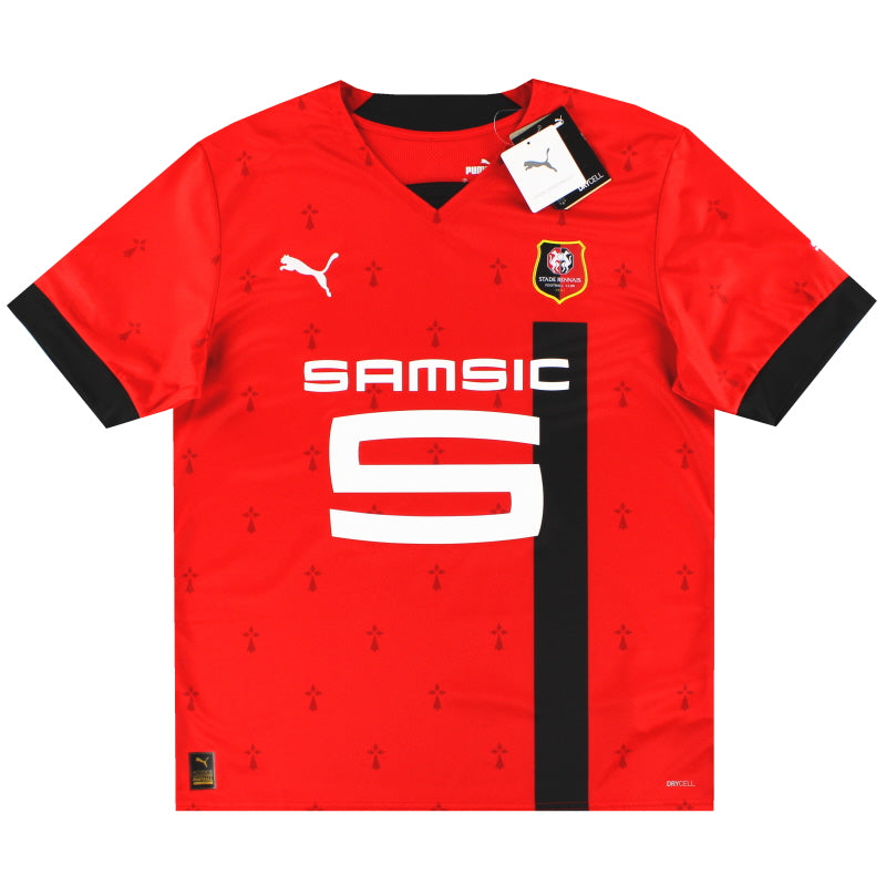 2022-23 Stade Rennes Puma Heimtrikot *m/Etiketten* L