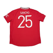 2022/23 Manchester United Sancho #25 *BNWT* Authentisches Heimtrikot (XXL) Adidas