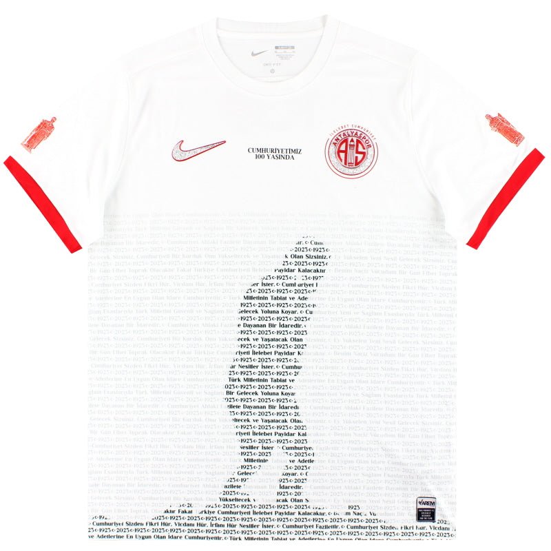 2023-24 Antalyaspor Nike '100 Jahre' Trikot *Neu* XL