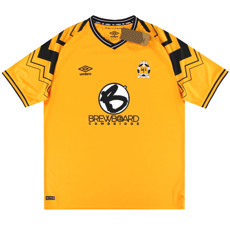 2023-24 Cambridge United Umbro Heimtrikot *m. Etikett* XXL