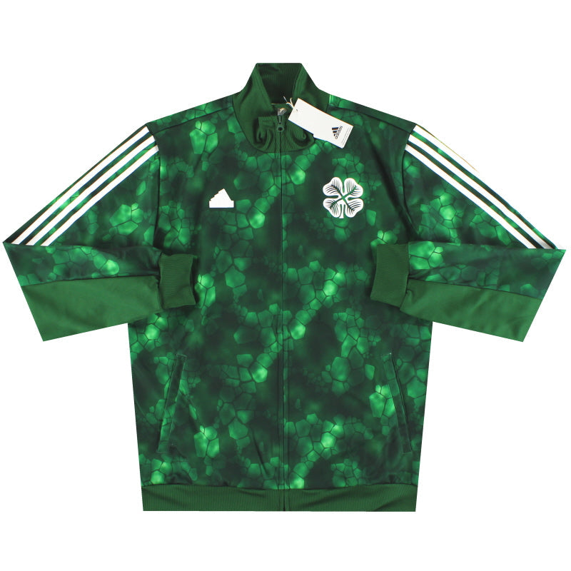 2023-24 Celtic adidas Lifestyler Track Top *Neu mit Etikett* L