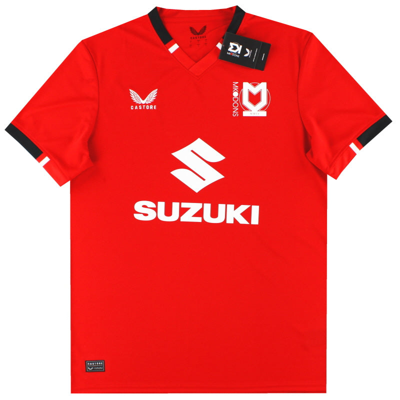 2023-24 MK Dons Castore Auswärtstrikot *Neu mit Etiketten* L