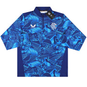 2023-24 Rangers Castore Stadium Print 1/4 Zip Top *OVP* L