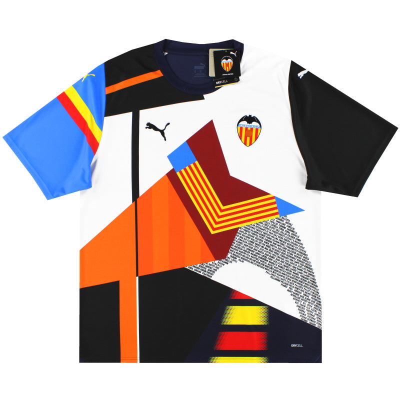 2023-24 Valencia Puma 'Homenaje Fan' Retro-Trikot *mit Etiketten* XL
