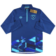 2023-24 West Ham Umbro 1/4 Zip Warm Up Top *w/Etiketten* L