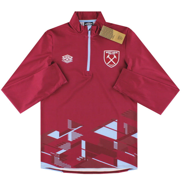 2023-24 West Ham Umbro 1/4 Zip Warm Up Top *w/tags* S