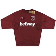 2023-24 West Ham Umbro Fleece-Sweatshirt *BNIB* M