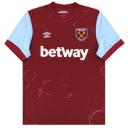2023-24 West Ham Umbro Heimtrikot *Neuwertig* M