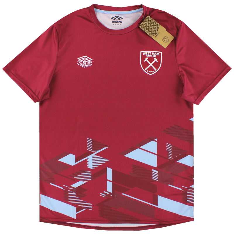 2023-24 West Ham Umbro Aufwärmshirt *BNIB XL