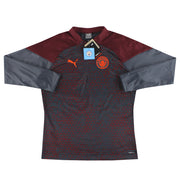 2023-24 Manchester City Puma 1/4 Zip Fleece Trainings-Top *m/Etiketten* L