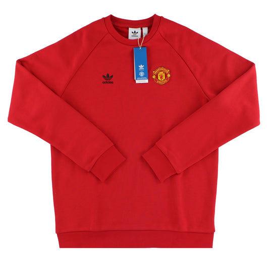 2023-24 Manchester United adidas Essentials Trefoil Crew Sweatshirt *BNIB* XL