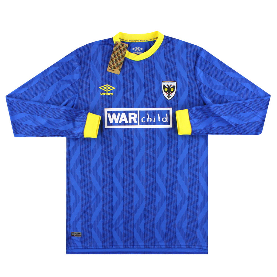 2024-25 AFC Wimbledon Umbro Heimtrikot Langarm *BNIB*