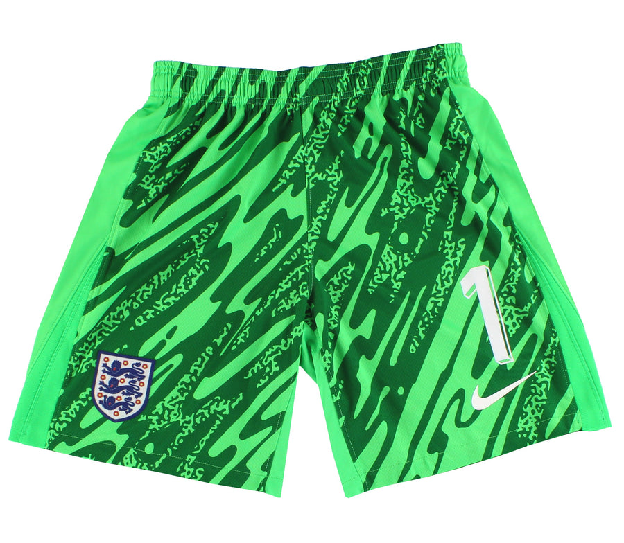 2024-25 England Nike Player Issue Goalkeeper Shorts #1 L