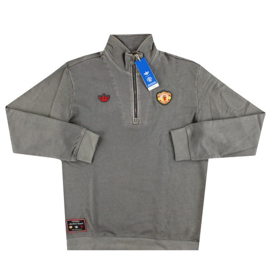 2024-25 Manchester United adidas Originals Terrace Icons 1/2 Zip Top *w/tags* L