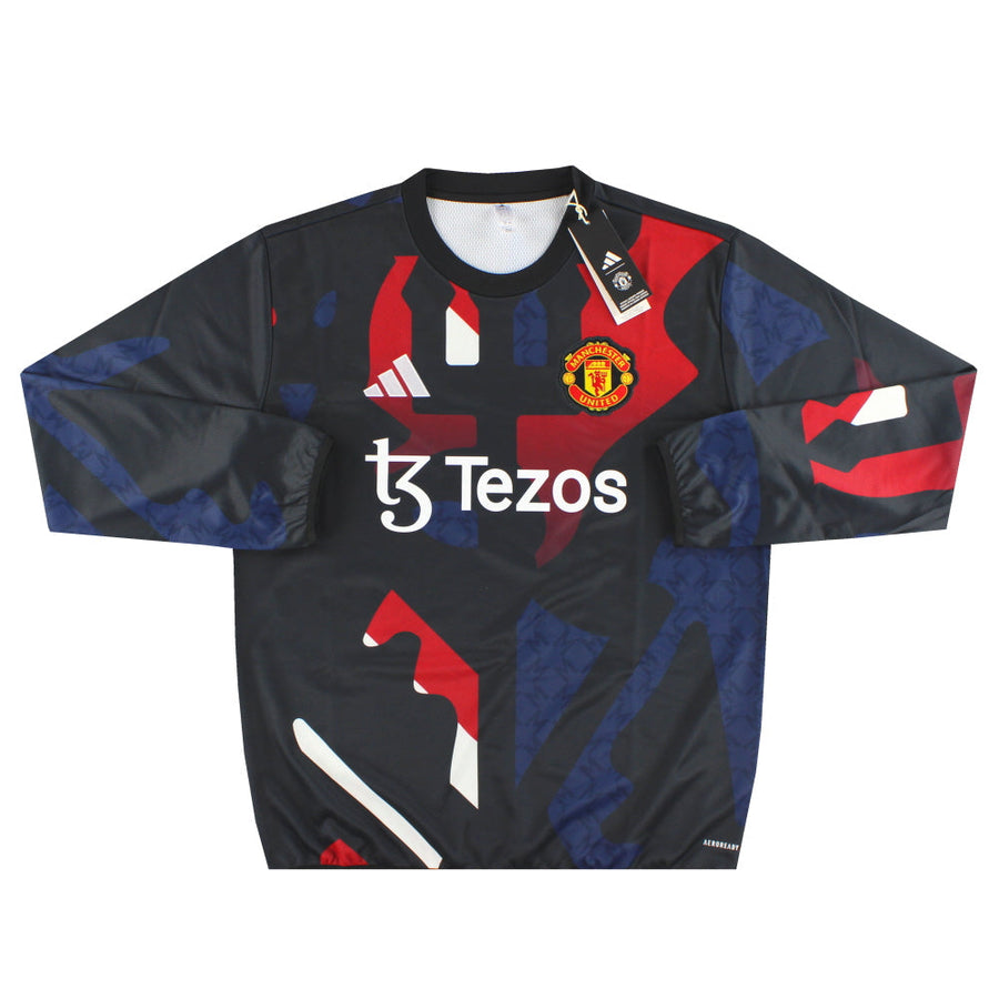 2024-25 Manchester United adidas Pre-Match Warm Top *mit Etiketten* L