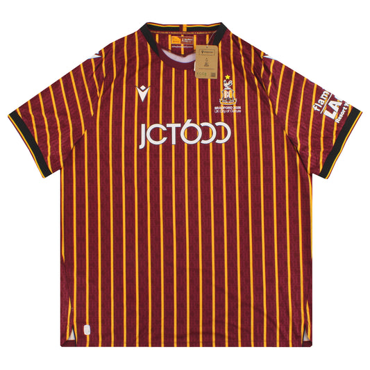 2025-26 Bradford City Macron Home Shirt *w/tags*