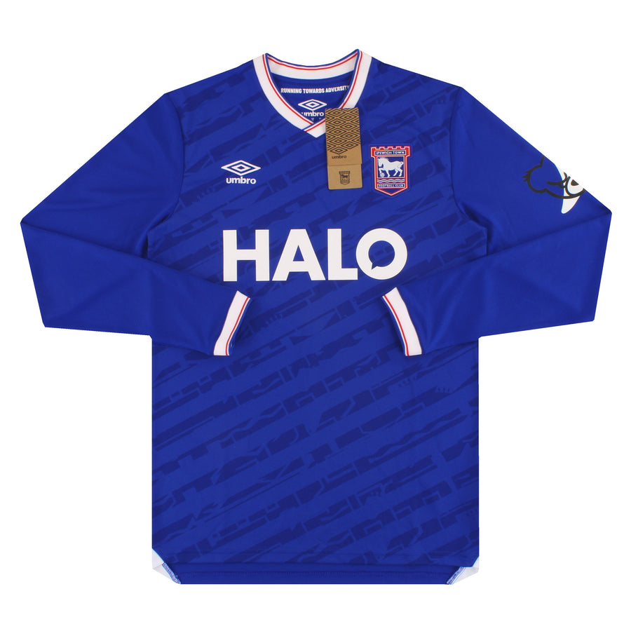 2025-26 Ipswich Umbro Heimtrikot Langarm *mit Etikett* XXXL