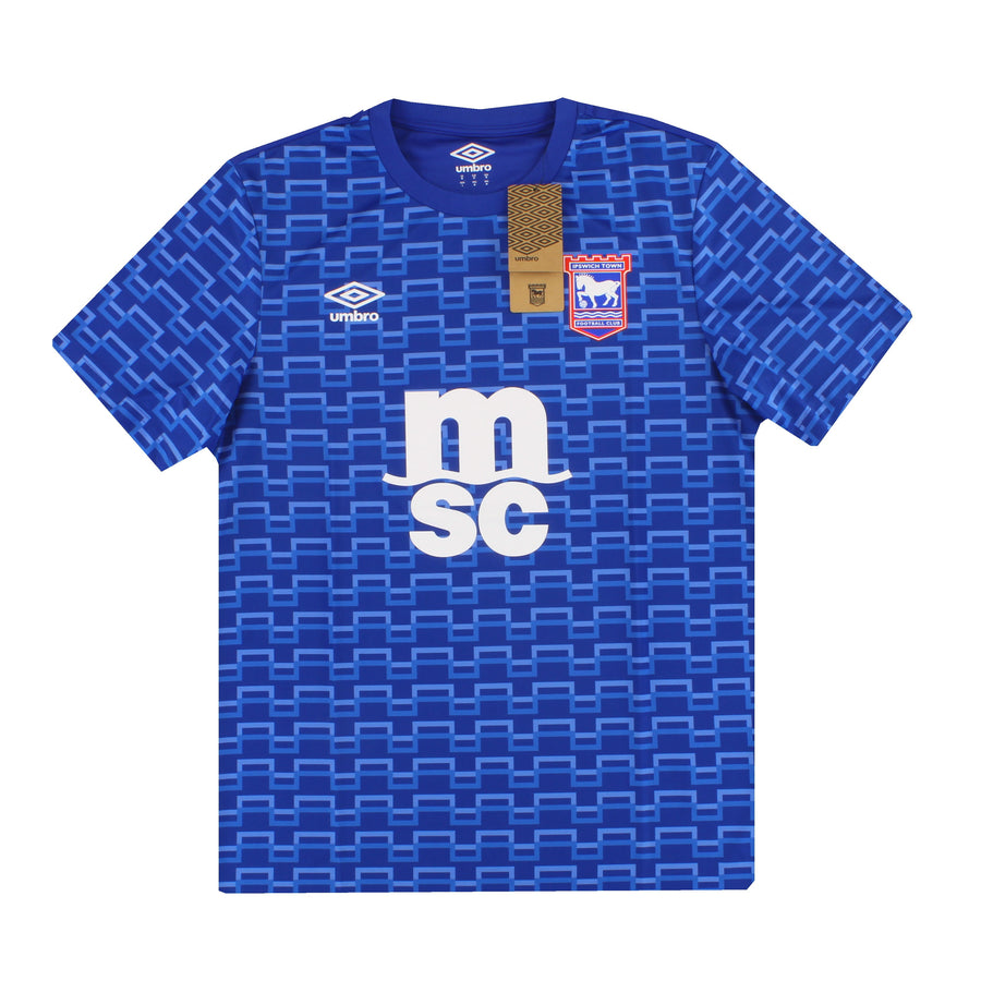 2025-26 Ipswich Umbro Pre-Match Shirt *OVP* M