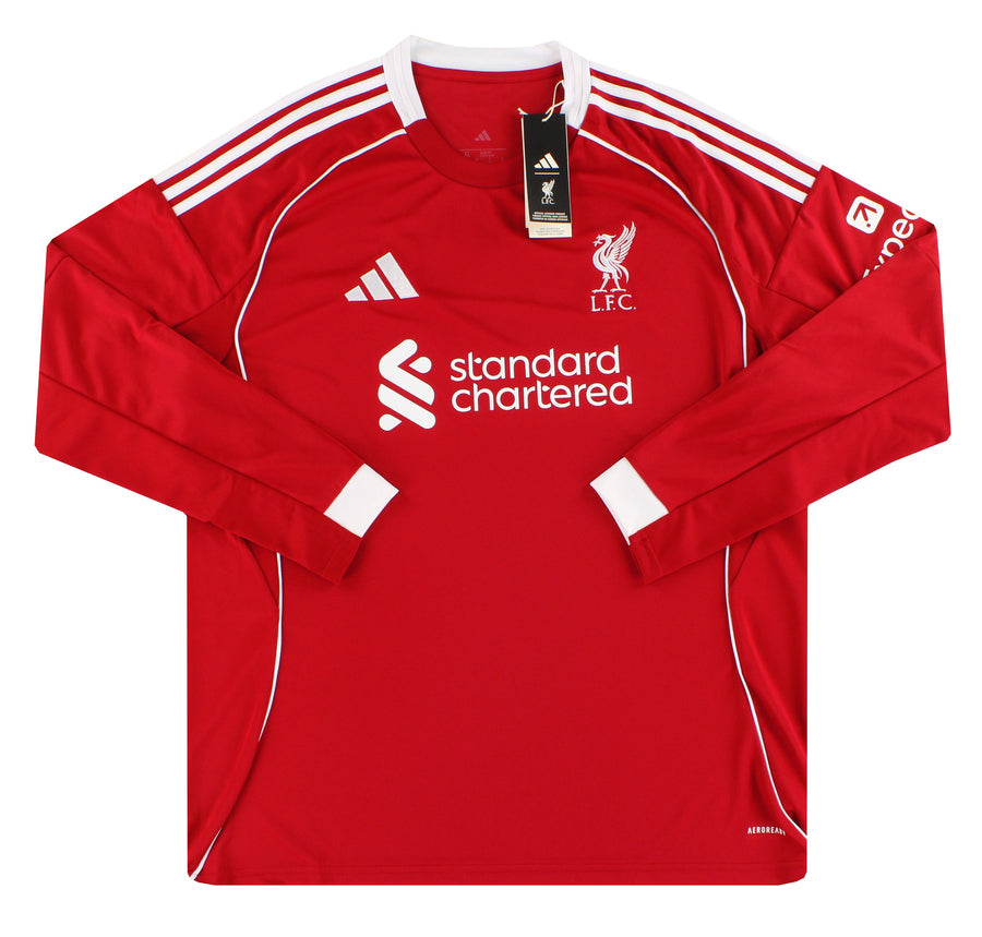 2025-26 Liverpool adidas Home Shirt L/S *BNIB* XL