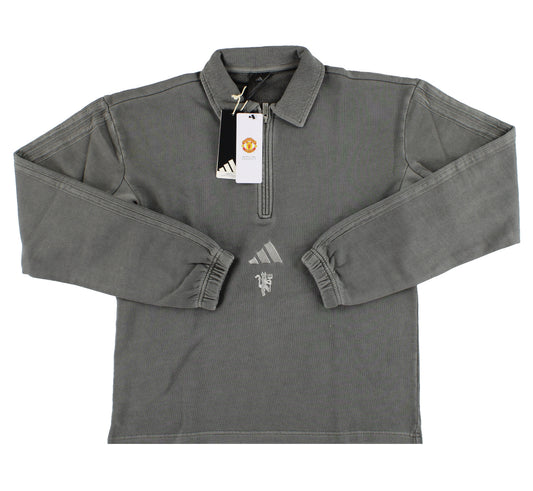2025-26 Manchester United x adidas ALL SZN 1/2-Zip Sweatshirt *BNIB* S