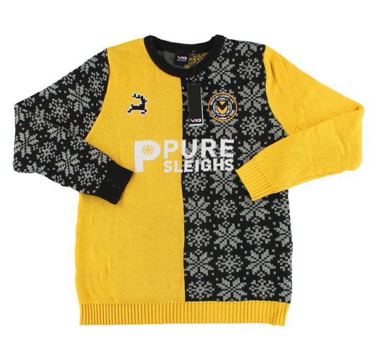 2025-26 Newport County VX3 Christmas Jumper *BNIB* XL