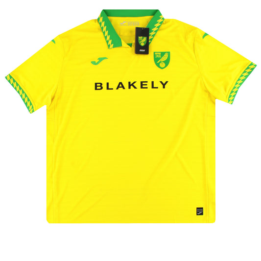 2025-26 Norwich City Joma Heimtrikot *NEU MIT ETIKETT* XXXXL