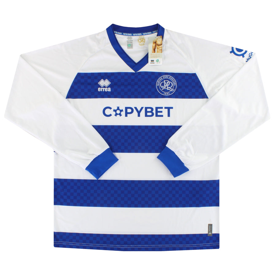 2025-26 QPR Errea Heimtrikot Langarm *mit Etiketten* XXXXXL
