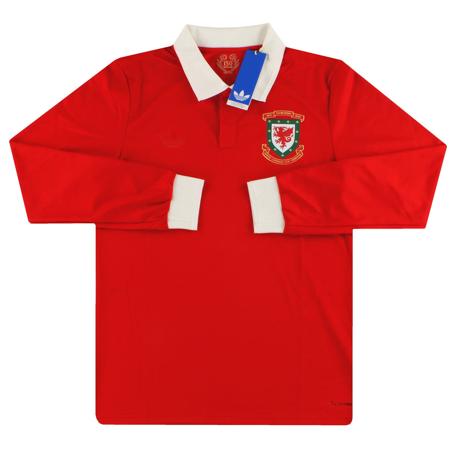 2026 Wales adidas 150-jähriges Jubiläum Heimtrikot L/S *mit Etiketten*