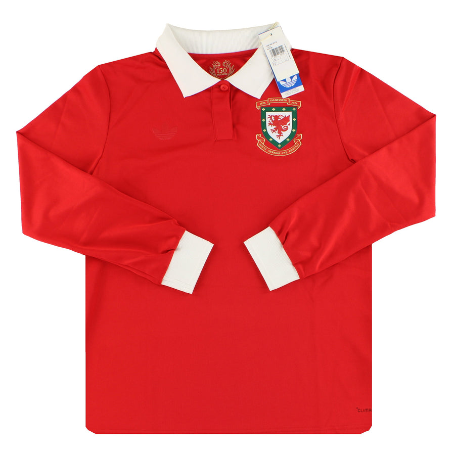 2026 Wales adidas Women's 150th Anniversary Home Shirt L/S *w/tags*