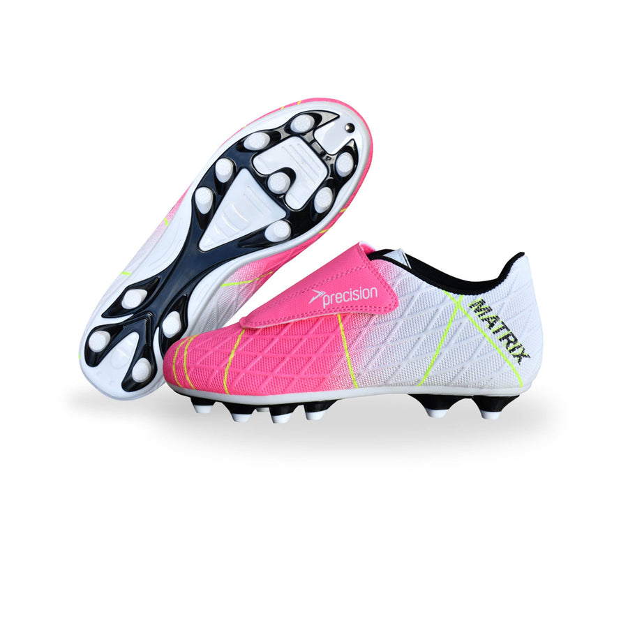 Precision Precision Matrix Junior Fußballschuhe FG/AG - Fuchsia/Weiß/Lime
