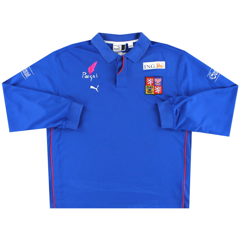 2003-04 Tschechien Puma Spielerversion Polohemd XXL