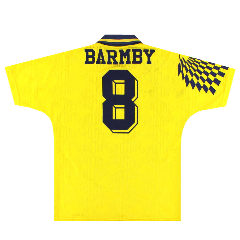 1991-95 Tottenham Umbro Auswärtstrikot Bramby #8 Gr. Jungen L