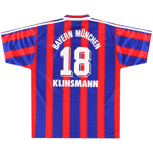 1995-97 Bayern Munich adidas Home Shirt Klinsmann #18 XXL
