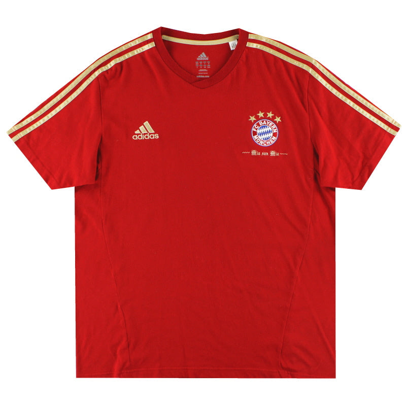 2011-12 Bayern München adidas Freizeit-T-Shirt XL
