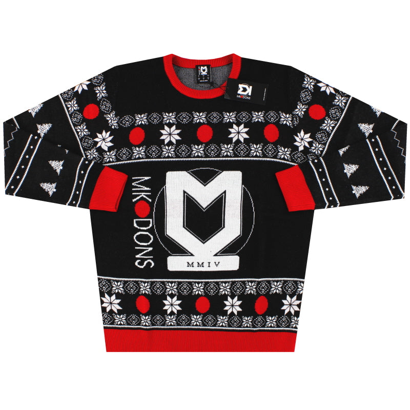 2022-23 MK Dons Castore Christmas-Pullover *NEU & OVP* M