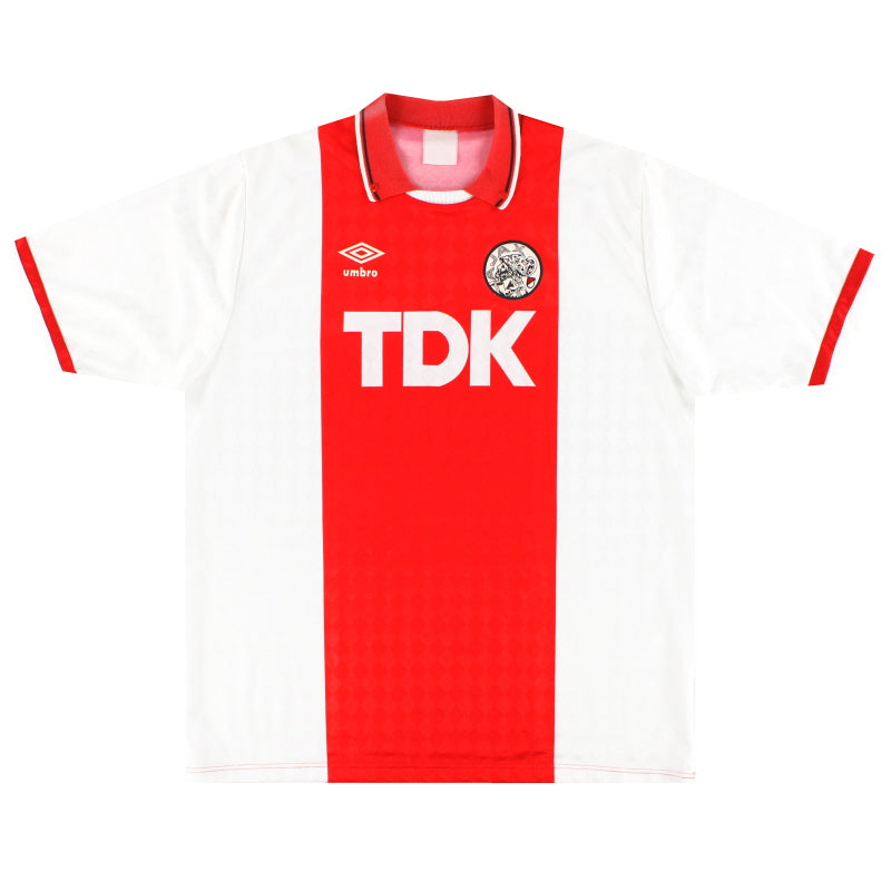 1989-91 Ajax Umbro Heimtrikot XL